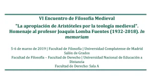 VI encuentro de filosofia medieval